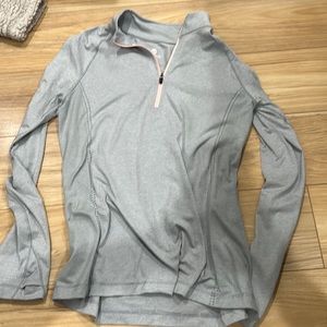 Gray/silver workout jacket